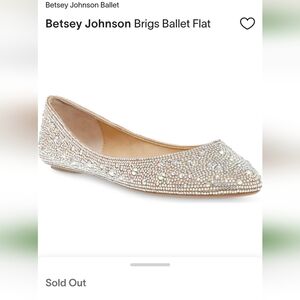 Betsy Johnson sparkle flats